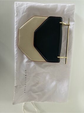 Two-Tone Black & Cream Crossbody Bag